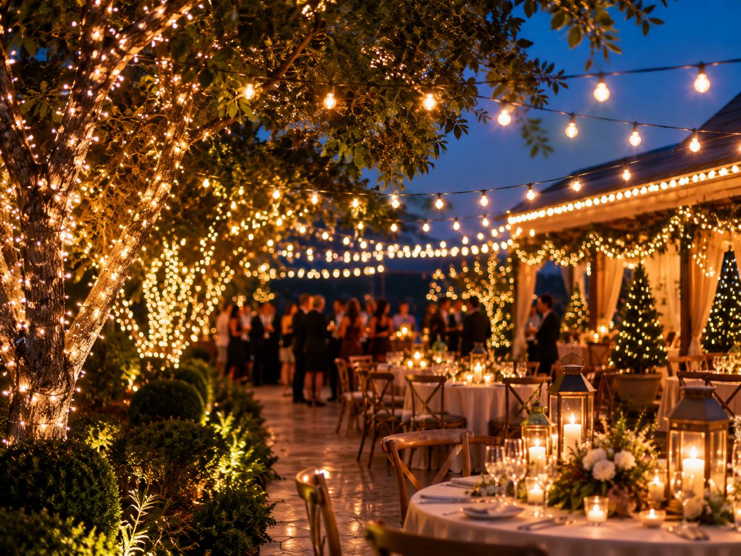 Event and venue holiday lighting