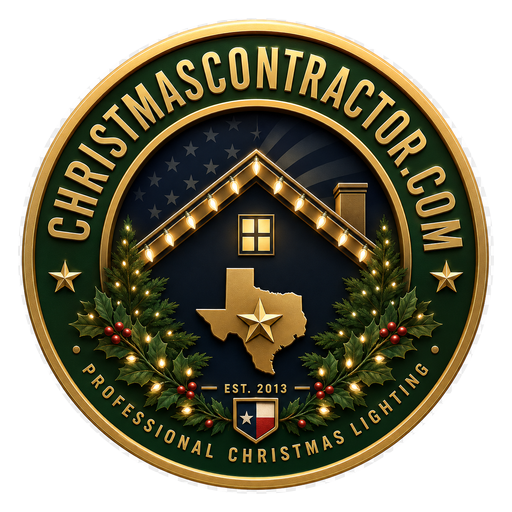 ChristmasContractor.com professional Christmas lighting badge