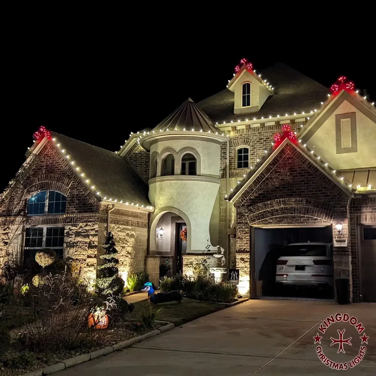 Kingdom Christmas Lights full-service holiday lighting including removal and storage